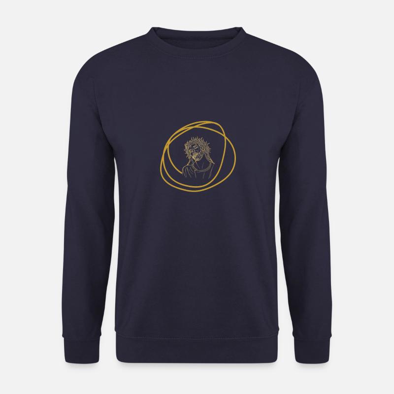 jesus - Unisex Pullover - Navy