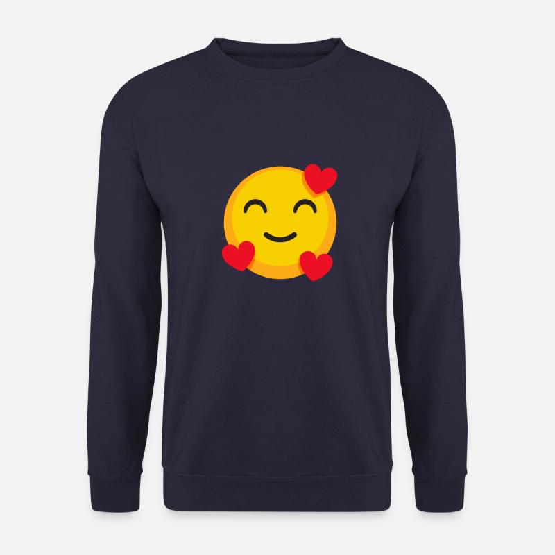 Glückliche Liebe Emoji - Unisex Pullover - Navy