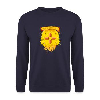 New Mexico - Unisex Sweatshirt - navy - Front - Alina (178cm) & Michal (187cm)