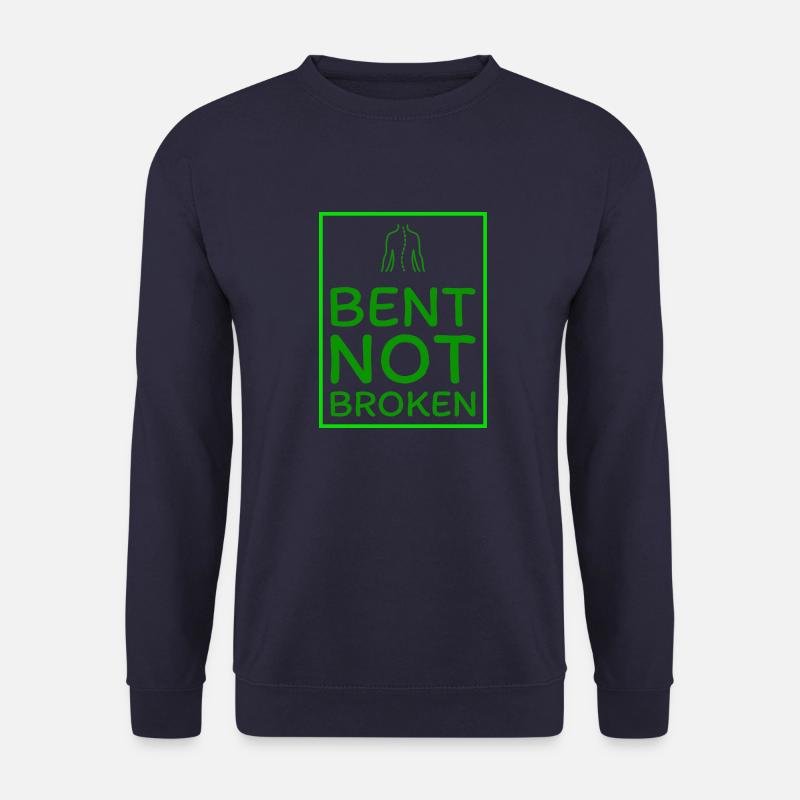 Bent not Broken lightgreen - Unisex Pullover - Navy