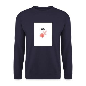 20220626 193245 0000 - Unisex Sweatshirt - navy - Front - Alina (178cm) & Michal (187cm)
