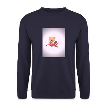 Kathy Design - Unisex Pullover - Navy - Vorne - Alina (178cm) & Michal (187cm)