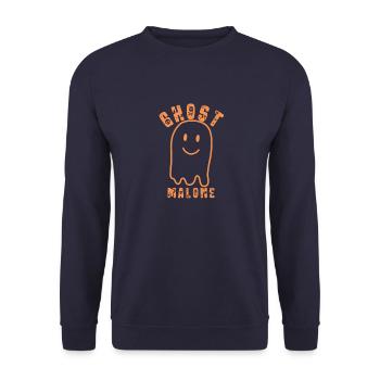 Ghost Malone - Sweat-shirt Unisexe - marine - Devant - Alina (178cm) & Michal (187cm)