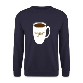 kaffeetasse - Unisex Pullover - Navy - Vorne - Alina (178cm) & Michal (187cm)