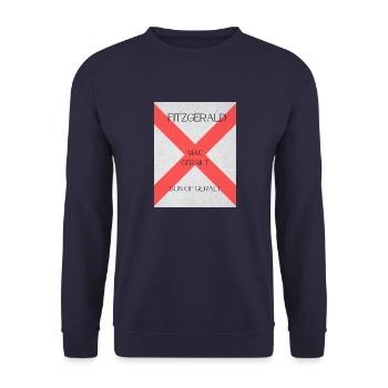 Fitzgerald - Unisex Sweatshirt - navy - Front - Alina (178cm) & Michal (187cm)
