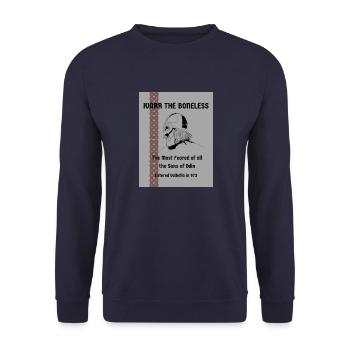 IVARRTHEBONELESS le Viking le plus redouté de son âge. - Sweat-shirt Unisexe - marine - Devant - Alina (178cm) & Michal (187cm)