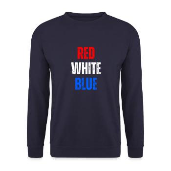 ROUGE BLANC BLEU - Sweat-shirt Unisexe - marine - Devant - Alina (178cm) & Michal (187cm)