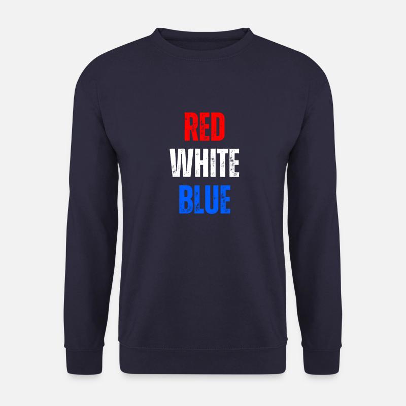 RED WHITE BLUE - Unisex Sweatshirt - navy