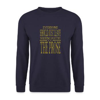 books and cats love birthday present idea comics - Unisex Sweatshirt - navy - Front - Alina (178cm) & Michal (187cm)