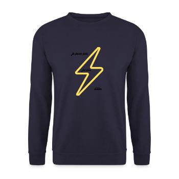 je peux pas j'ai plus d'élèc - Sweat-shirt Unisexe - marine - Devant - Alina (178cm) & Michal (187cm)
