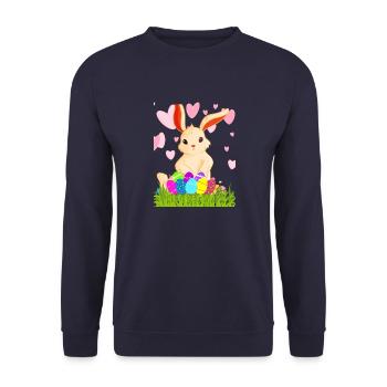3 - Sweat-shirt Unisexe - marine - Devant - Alina (178cm) & Michal (187cm)