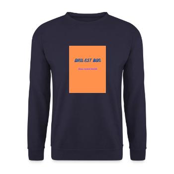 le créateur - Sweat-shirt Unisexe - marine - Devant - Alina (178cm) & Michal (187cm)