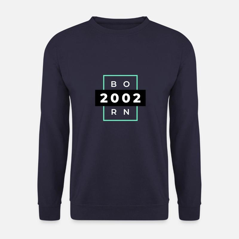 Born 2002 Birthday - Unisex Pullover - Navy