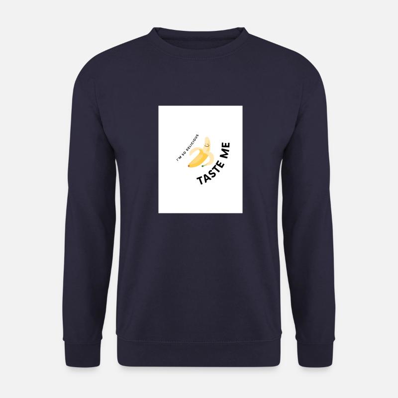 Taste Me Funny tshirt Design Banana - Unisex Pullover - Navy