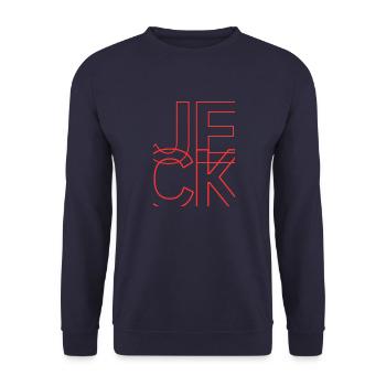 Jeck 1 - Unisex Pullover - Navy - Vorne - Alina (178cm) & Michal (187cm)