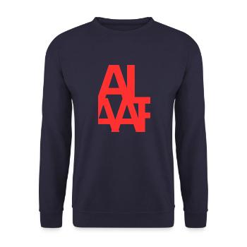 Alaay Style 2 - Unisex Pullover - Navy - Vorne - Alina (178cm) & Michal (187cm)