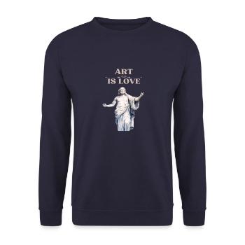 Vintage Is love - Unisex Pullover - Navy - Vorne - Alina (178cm) & Michal (187cm)