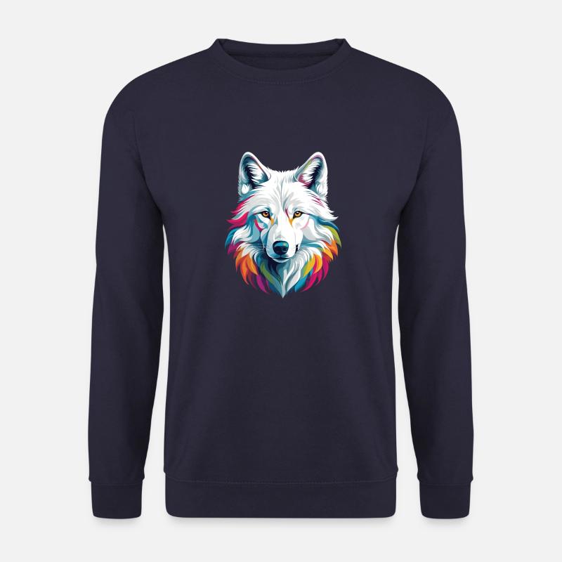 Weißer Wolf - Unisex Pullover - Navy