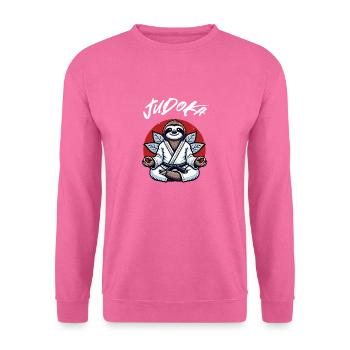Niedliches Judo-Faultier - Japanischer - Unisex Pullover - Pink - Vorne