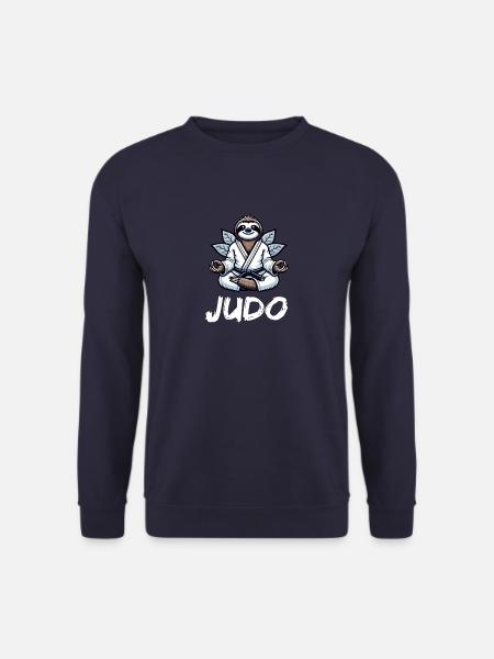 Japanisches Judo Faultier Judoka - Unisex Pullover - Navy