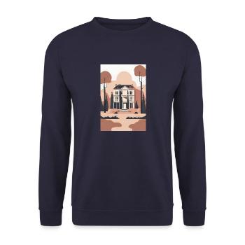 Haus - Unisex Pullover - Navy - Vorne - Alina (178cm) & Michal (187cm)