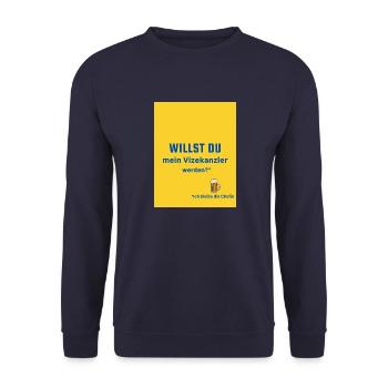 Willst DU - Sweat-shirt Unisexe - marine - Devant - Alina (178cm) & Michal (187cm)