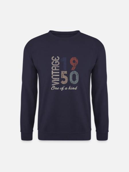 74. Geburtstag 1950 - Vintage Retro Geschenkidee - Unisex Pullover - Navy