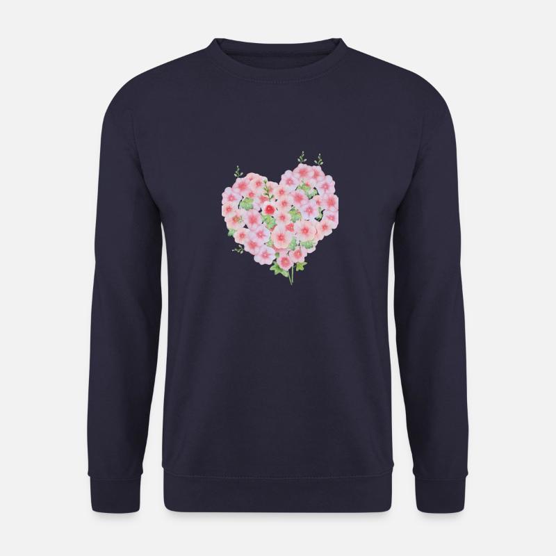 Florales Herz - Unisex Pullover - Navy