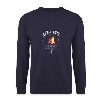 The Frog Prince - Unisex Sweatshirt - navy - Front - Alina (178cm) & Michal (187cm)