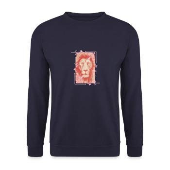 The King - Unisex Pullover - Navy - Vorne - Alina (178cm) & Michal (187cm)