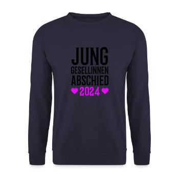 Hen party 2024 - Unisex Sweatshirt - navy - Front - Alina (178cm) & Michal (187cm)