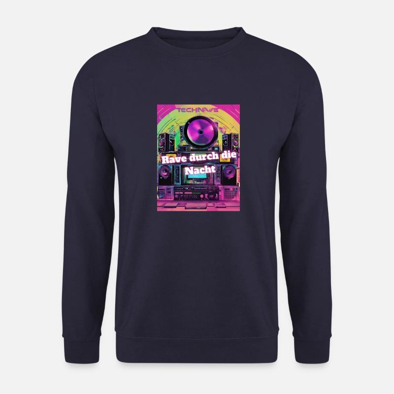Rave durch die Nacht - Unisex Pullover - Navy