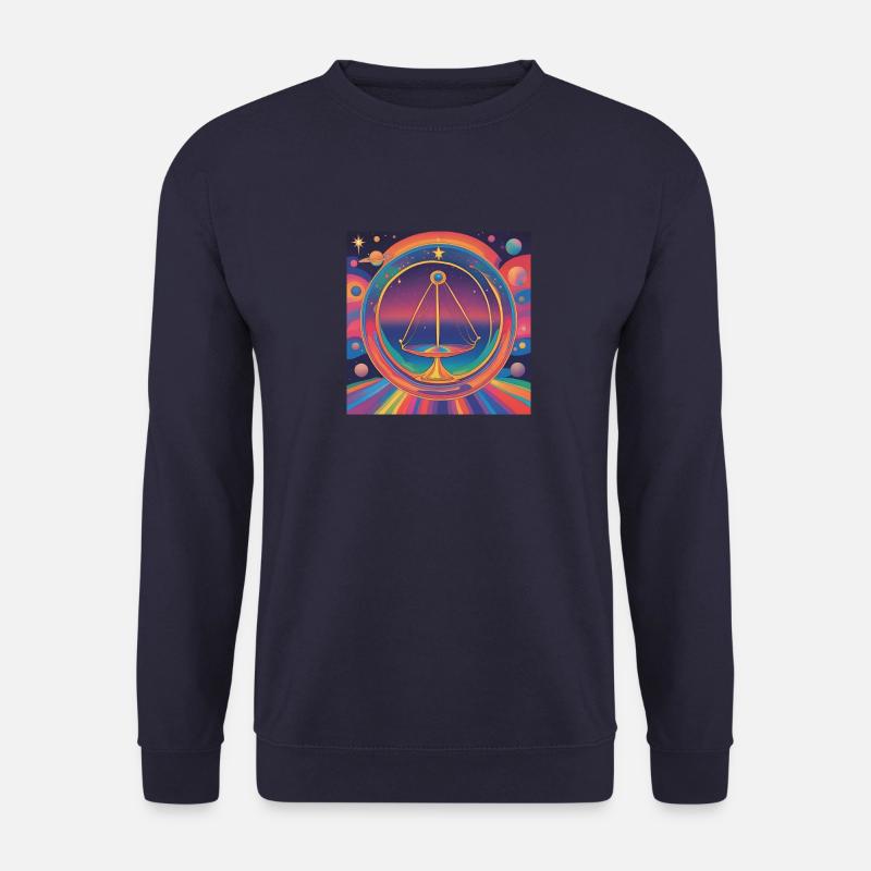 Waage Sternzeichen Astrologie Geschenk - Unisex Pullover - Navy