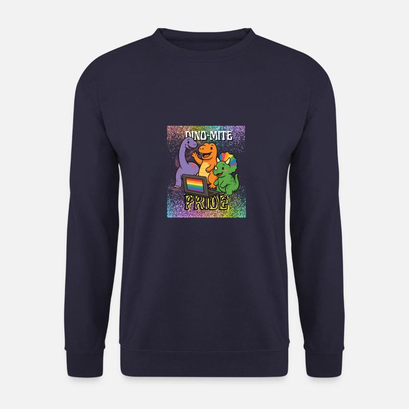 DINO MITE - CSD - Rainbow - Pride - Unisex Sweatshirt - navy