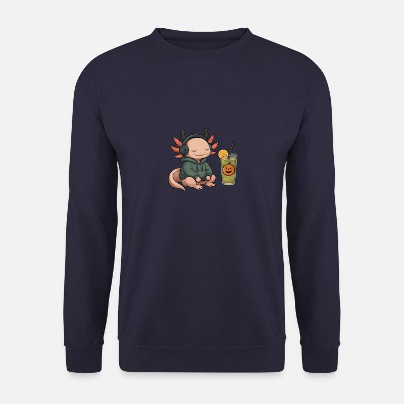 Halloween Axolotl Verkleidung Geschenk - Unisex Pullover - Navy