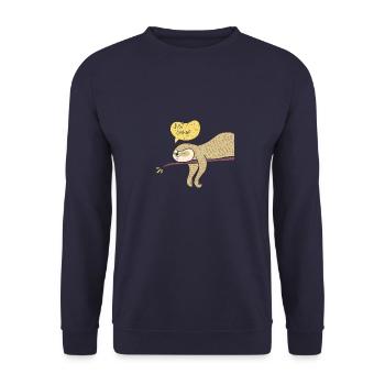 Chemise drôle - Sweat-shirt Unisexe - marine - Devant - Alina (178cm) & Michal (187cm)