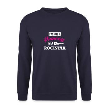 Musique rock - Sweat-shirt Unisexe - marine - Devant - Alina (178cm) & Michal (187cm)