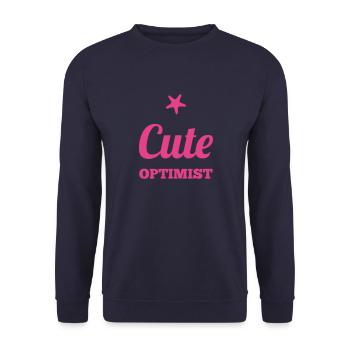 Idée cadeau petite-fille - Sweat-shirt Unisexe - marine - Devant - Alina (178cm) & Michal (187cm)