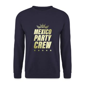 Mexico Party Crew Or - Sweat-shirt Unisexe - marine - Devant - Alina (178cm) & Michal (187cm)