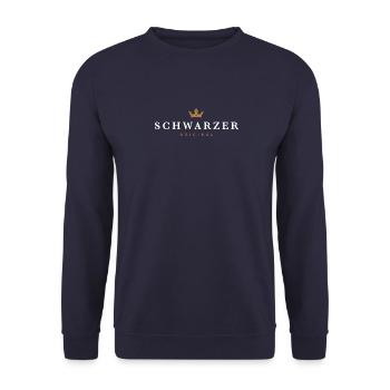 Black Original Family Logo - Unisex Sweatshirt - navy - Front - Alina (178cm) & Michal (187cm)