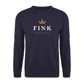 Fink Original Familienlogo - Unisex Pullover - Navy - Vorne - Alina (178cm) & Michal (187cm)