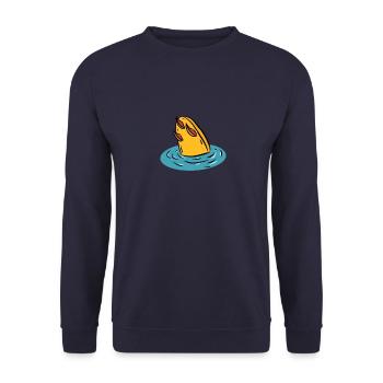 Surf - Unisex Pullover - Navy - Vorne - Alina (178cm) & Michal (187cm)