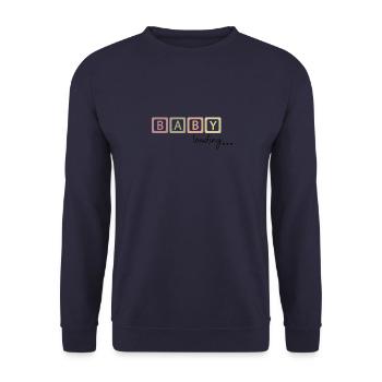Baby loading… - Unisex Pullover - Navy - Vorne - Alina (178cm) & Michal (187cm)