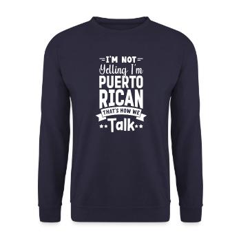 Porto Rico - Sweat-shirt Unisexe - marine - Devant - Alina (178cm) & Michal (187cm)