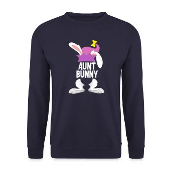 Daughter Easter Happy Easter - Unisex Sweatshirt - navy - Front - Alina (178cm) & Michal (187cm)