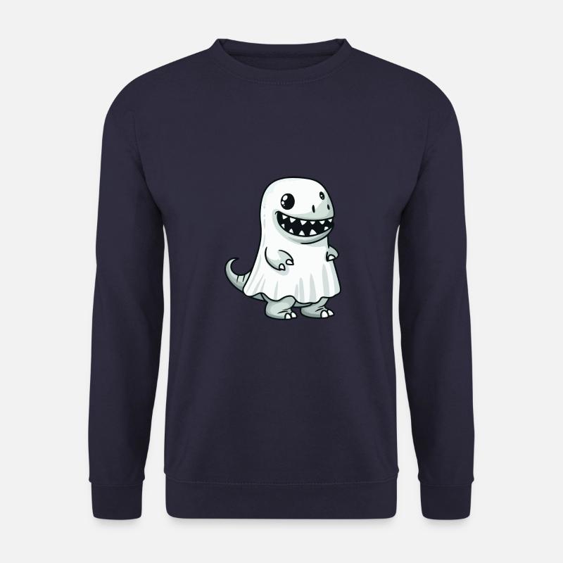 Dinosaur T-Rex Halloween Ghost - Unisex Sweatshirt - navy