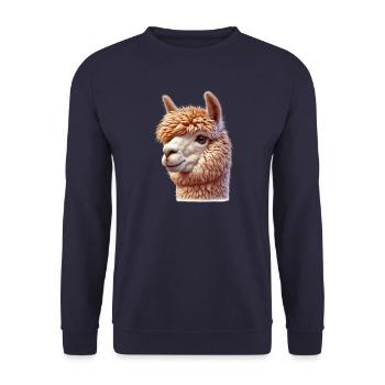 Alpaka - Unisex Pullover - Navy - Vorne - Alina (178cm) & Michal (187cm)