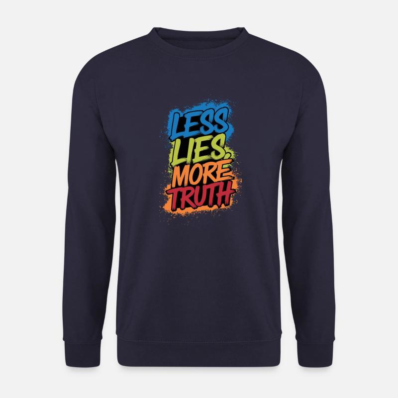 Les lies more truth - Unisex Pullover - Navy