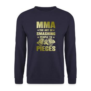 Mma Mixed matrial arts - Unisex Sweatshirt - navy - Front - Alina (178cm) & Michal (187cm)