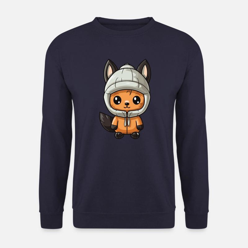 Squirrel Winter Comic - Unisex Sweatshirt - navy